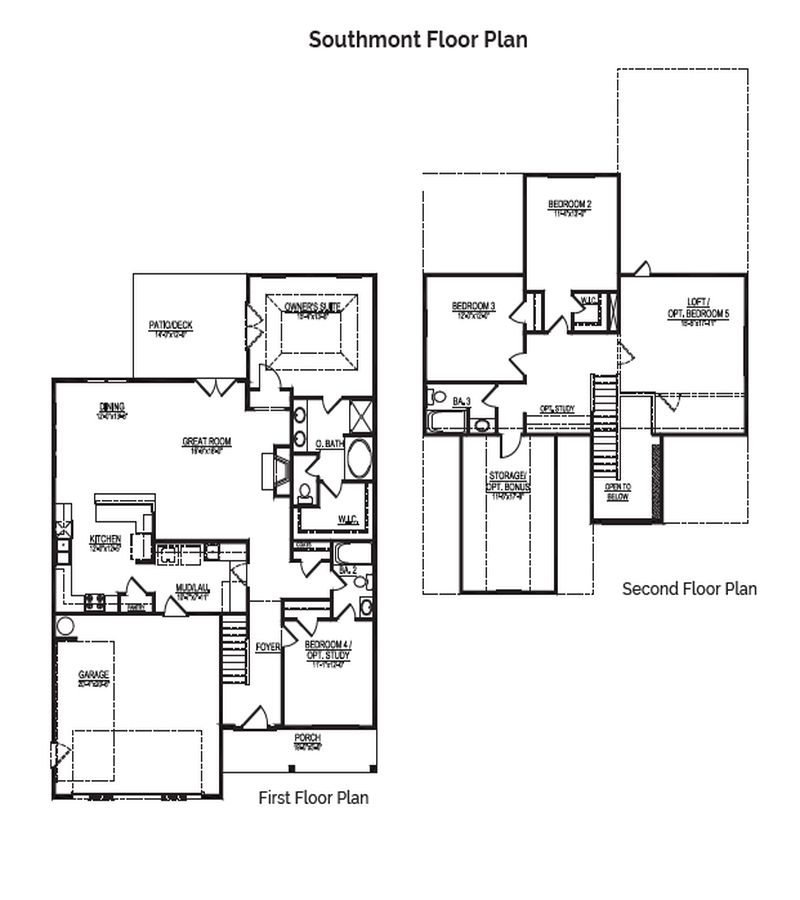 Southmont Home Floor Plan at Sedgewick in Lewisville, NC